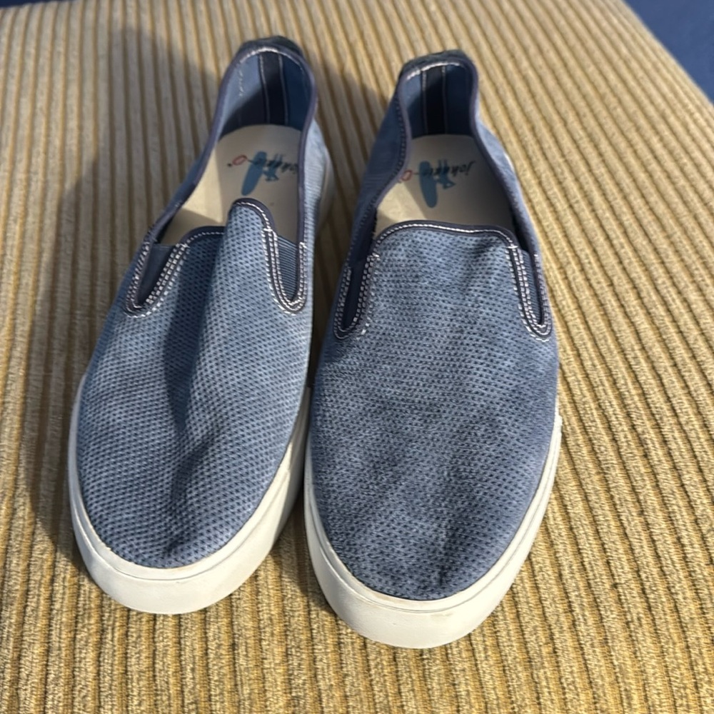 Men’s Johnnie O blue slip in casual shoes size 10.5